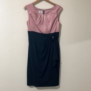 Suzi Chin for Maggie Botique Dress, 10, pink and black